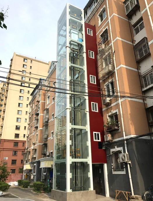 人大代表调研北小园小区增设电梯工作